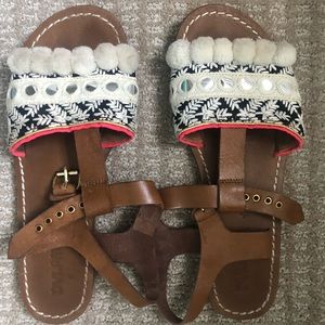 DVLPMT Embellished Leather Sandals